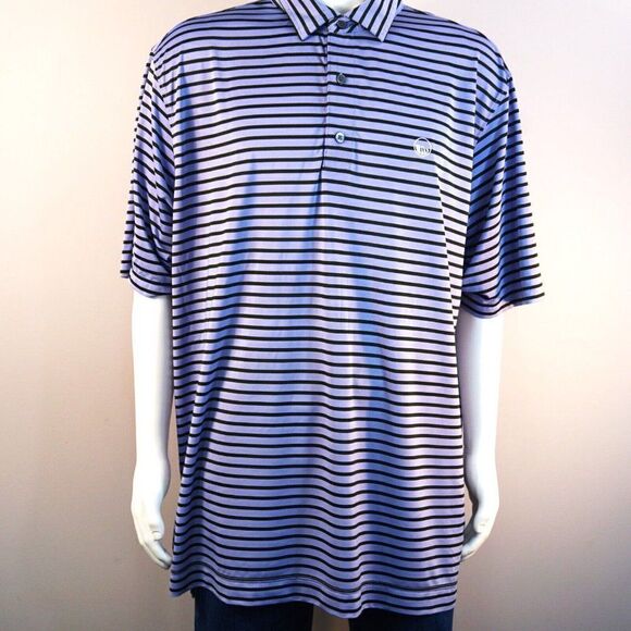 FootJoy Shirt Mens XXL Short Sleeve Striped Golf Polo Performance Sz 2XL - Picture 8 of 8